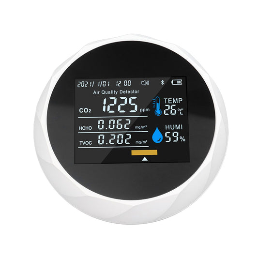 Air Quality Monitor Real Time Intelligent Color Screen Display USB Charging Portable Digital Air Quality V1294-YM0523-3111220035012