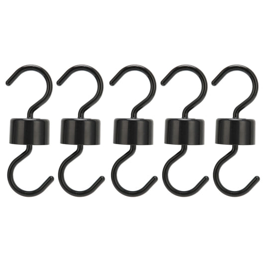 5Pcs Bird Feeder Hooks Black ABS Sturdy Easy Install Beautiful Ant Prevention Hooks for Garden V1294-YM0523-3111220038911
