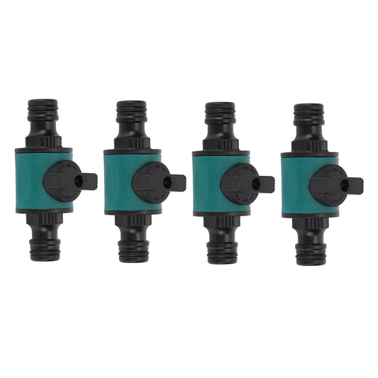 4pcs Hose Quick Connector Plastic Leakage Proof Dual Head Garden Hose Adapter for Irrigation System V1294-YM0523-3111220049411