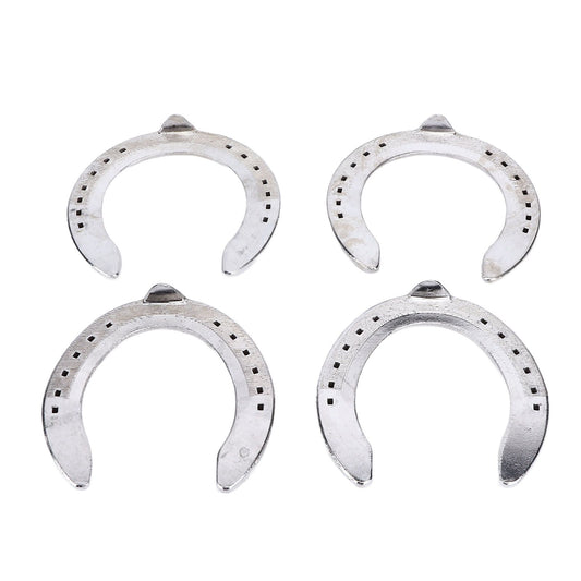 4pcs Horseshoes Aluminum Alloy Light Weight Reliable Practical Horse Riding Accessory for Racecourse Farm No. V1294-YM0523-3111220079611