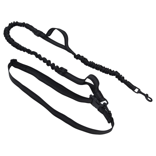 Pet Leash Reflective Retractable Portable Adjustable Dog Traction Rope for Pets Dogs Black V1294-YM0523-3111220081912