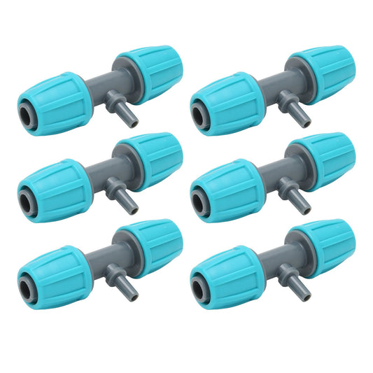 10PCS 16mm to 4/7 Barbed Tee Irrigation Tube Reducing Tee Connector Fitting for Garden Courtyard V1294-YM0523-3111220101711