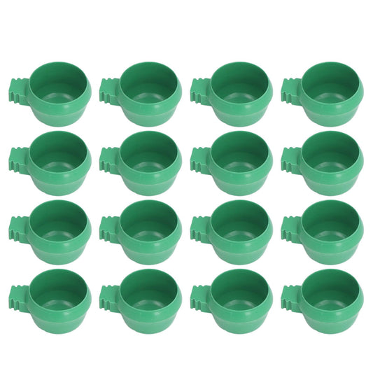 25Pcs Mini Bird Parrots Food Water Bowl Inlay Installation Round Green Parrots Small Food Water Bowl for V1294-YM0523-3111220111311
