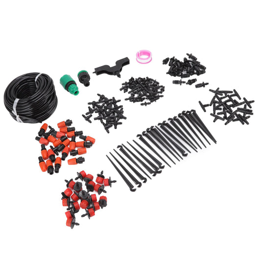 49.2ft Drip Irrigation Kit Adjustable Automatic Atomizing Watering System for Potted Plants Garden Greenhouse V1294-YM0523-3111220113711
