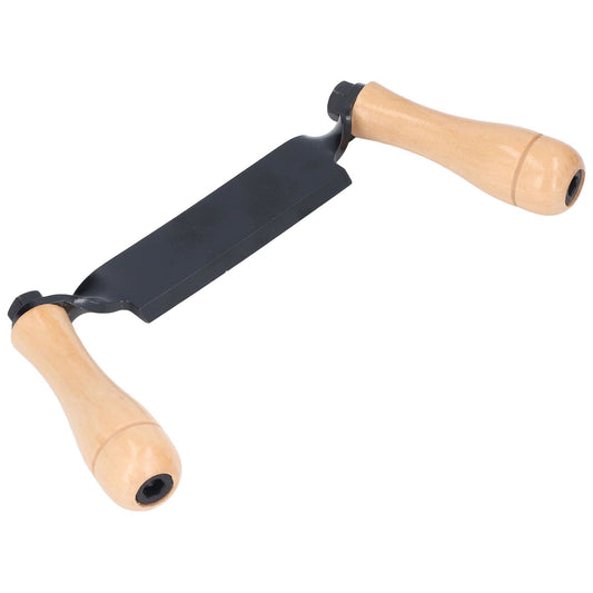 Straight Draw Knife Tungsten Steel Wooden Handle Straight Type Safe Durable Draw Shave Tool for Log Wood V1294-YM0523-3111220131511