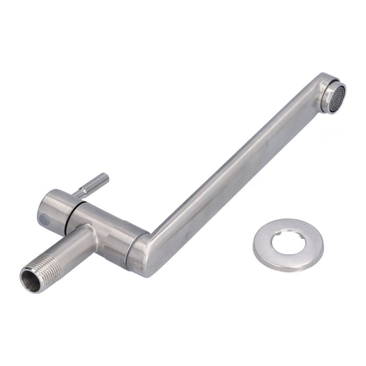G1/2 Lengthen Water Faucet 304 Stainless Steel Single Cold Water Tap for Kitchen Balcony Mop Pool V1294-YM0523-3112210103711