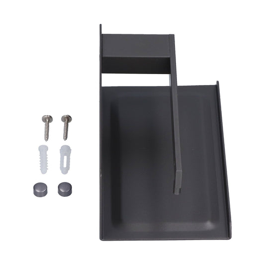 Toilet Paper Holder Aluminium Alloy Anti Rust Bathroom Phone Holder Gray Widen Punch Installation V1294-YM0523-3112210105511