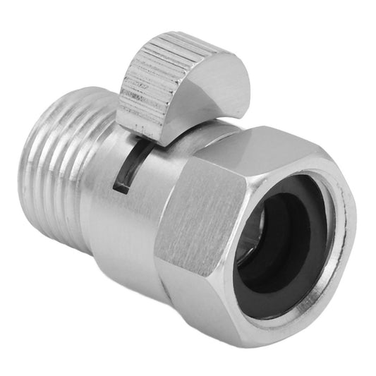 G1/2 Shower Head Sprayer Valve Brass Shut Off Valve Silver Water Control Valve for Home Bathroom V1294-YM0523-3112220002311