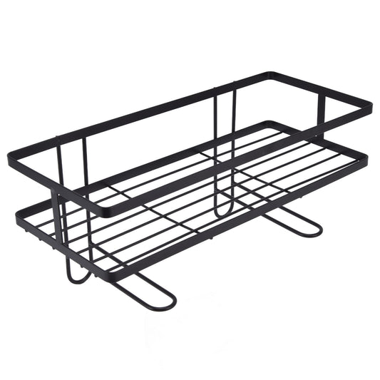 Bathroom Over The Toilet Storage Shelf Space Saver Punch Free Bathroom Storage OrganizerBlack V1294-YM0523-3112220015011