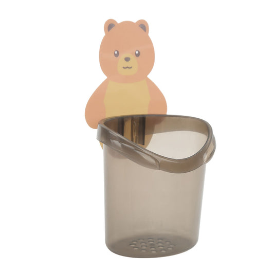 Wall Mounted Bathroom Toothbrush Holder Toothpaste Storage Box Home Storage RackGray V1294-YM0523-3112220020313