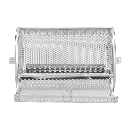 360 Degree Rotatable Fryer Basket Stainless Steel Baking Tool for Kitchen Electric Oven 12x12x18cm V1294-YM0523-3113210263111