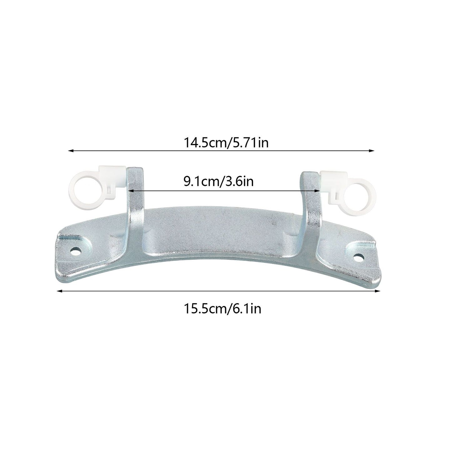 Washing Machine Door Hinge Aluminum Alloy Washer Door Hinge Replacement Part for Universal Front Loading V1294-YM0523-3113210268011