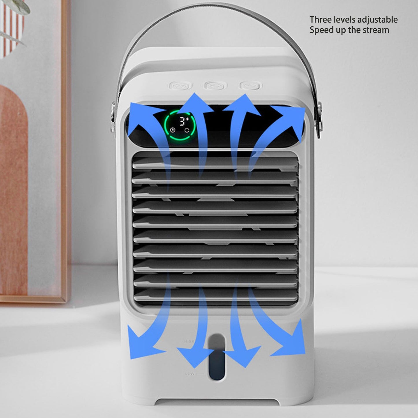 Fan Humidifier 500ml USB Powered 6W 2A 5V Air Cooler Three Levels Adjustable Pull Out Design Windowless Air V1294-YM0523-3113220039311