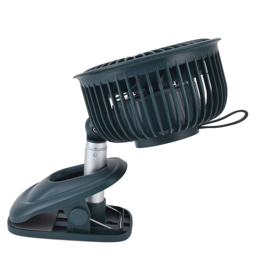 Clip On Fan 360 Degrees Adjustment Clip On USB Charging 3 Speed Modes Strong Airflow Sturdy Clamp Small Desk V1294-YM0523-3113220043313