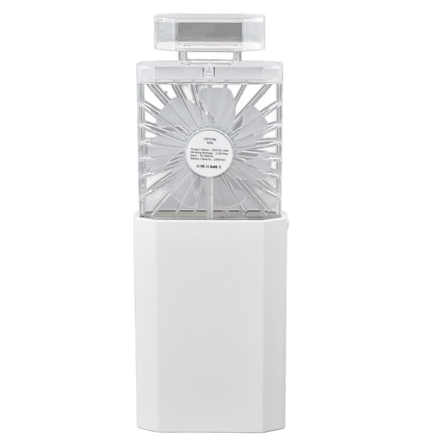 Handheld Fan 3 Speed Ladies Small Fan USB 1200mAh Battery Rechargeable Handheld Portable Pull Out Design V1294-YM0523-3113220045212