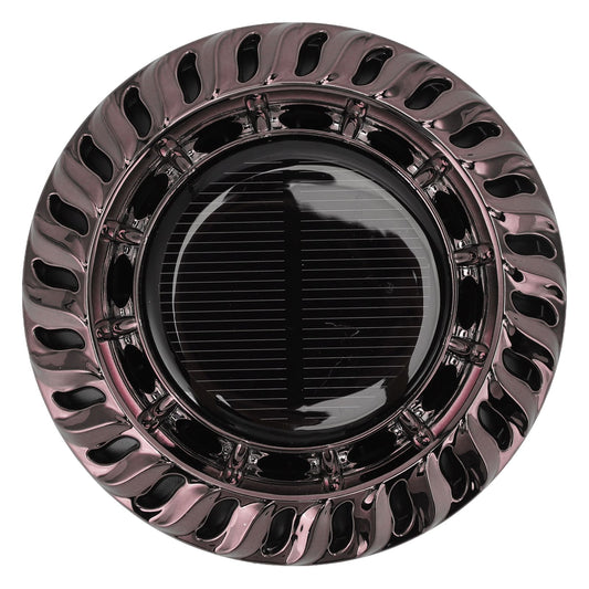 Solar Car Perfume Diffuser Automatic Rotating Decorative Car Aromatherapy Machine for Office Home Silver Black V1294-YM0523-3113220080411