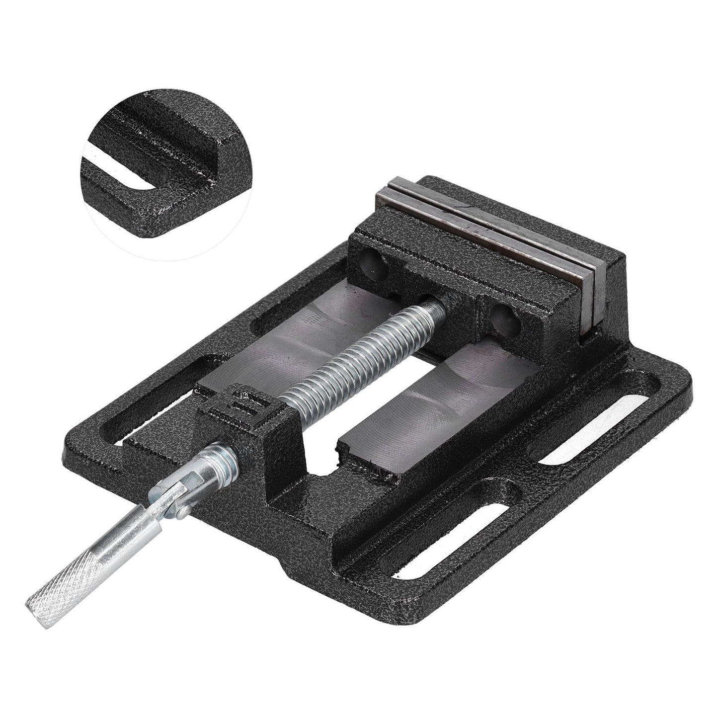 Flat Drill Press Vise American Style Accurate Mini Bench Vise for Home Mechanical Maintenance V1294-YM0523-3114210130311