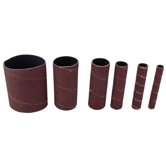 6Pcs Sandpaper Ring Sandpaper Roll Sanding Sleeves Wood Sanding Metal Rust Removing for Electric Grinder V1294-YM0523-3114210137011