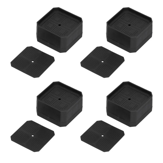 4Set Square Furniture Leg Pad Rubber Non Slip Table Chair Refrigerator Feet Protectors Noise Reduction V1294-YM0523-3114210138411