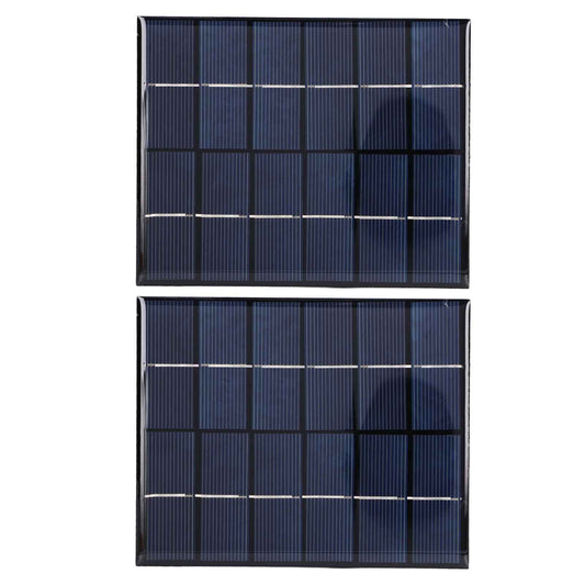 2PCS 2W Solar Panels High Conversion Rate DC5521 Output Rechargeable 3.7V Battery Solar Panel Charger for V1294-YM0523-3114220001211