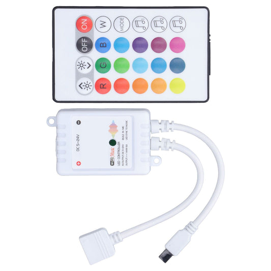 24 Keys Smart LED Remote Control RGB Wireless Controller 16 Colors 4 Light Patterns DC 5V-24V for Tuya4 Way V1294-YM0523-3114220004312