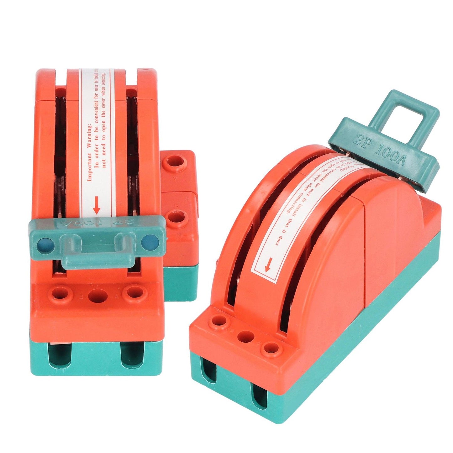 100A 2 Pole Double Throw Knife Switch Electrical Disconnect Knife Switch for Home Appliances V1294-YM0523-3114220005711