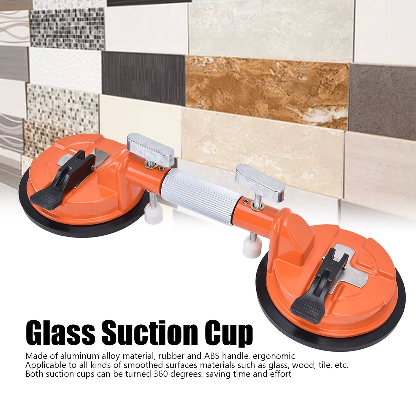 Vacuum Suction Cup Aluminium Alloy Tile Suction Cup Labor Saving Glass Lifter for Household V1294-YM0523-3114220016811