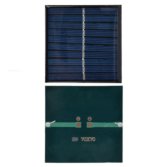 2Pcs Mini Solar Panel Portable Encapsulated Cell Epoxy Flexible DIY Use 0.7W 5V 0-140mA V1294-YM0523-3114220018011