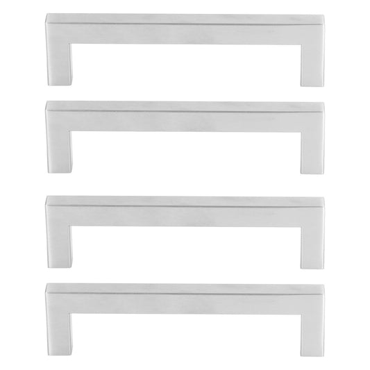 4Set Cabinet Handles 201 Stainless Steel Cupboard Pulls for Furniture Doors Desk Drawers12x12x96 V1294-YM0523-3114220019511