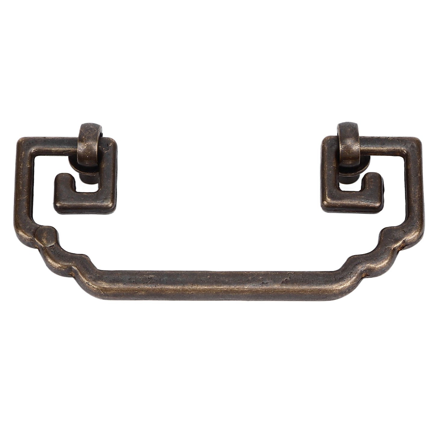 Antique Drawer Handle 12.8x7cm Wealth Blossoms Retro Chinese Style Brass Vintage Drawer Pulls with 2 Screws V1294-YM0523-3114220036411