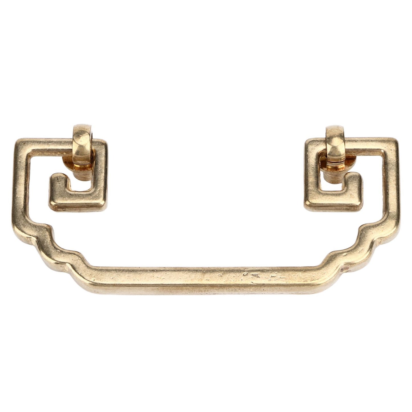 Antique Drawer Handle 12.8x7cm Wealth Blossoms Retro Chinese Style Brass Vintage Drawer Pulls with 2 Screws V1294-YM0523-3114220036412