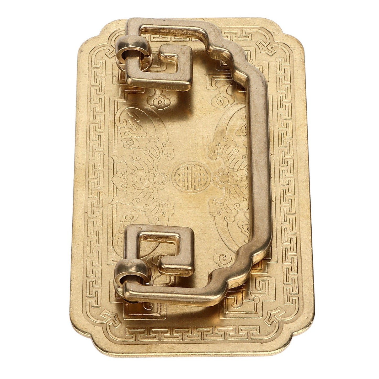 Antique Drawer Handle Tetragonal Bat Handle Antique Chinese Retro Style Drawer Pulls with 2 Screws for V1294-YM0523-3114220036511