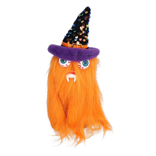 Halloween Dolls Ornament Halloween Plush Gnome with Witch Hat and Vampires Tooth for Halloween V1294-YM0523-3115210139011