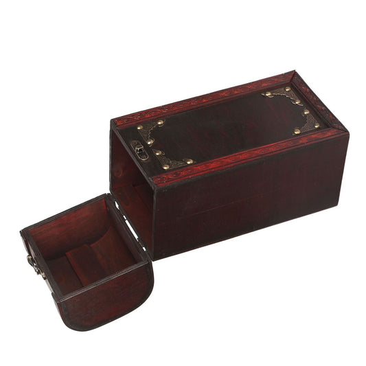 Wine Box Wooden Vintage Retro Portable Single Bottle Decorative Carrying Storage Case V1294-YM0523-3115210208111