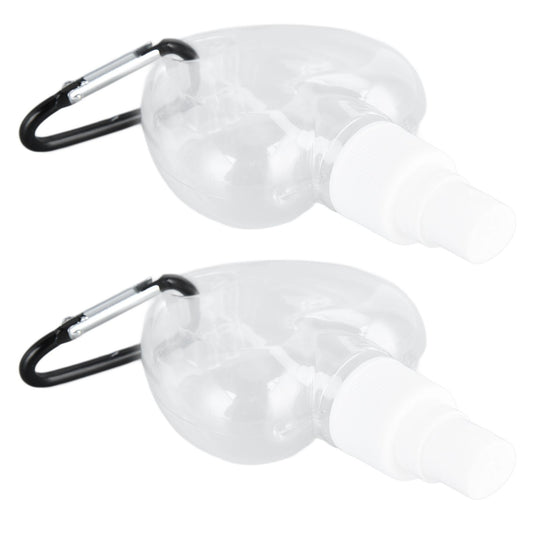 2 Pcs 50ml Travel Keychain Bottles Portable Plastic Clear Leakproof Refillable Empty Squeeze Container for V1294-YM0523-3115210217712