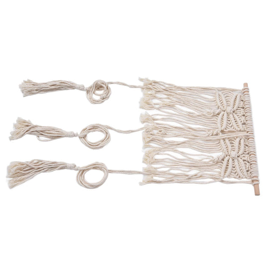 Boho Hat Wall Hanging Rack Cotton Rope Woven Bohemian Caps Holder for Home Office StudioType A V1294-YM0523-3115210224911