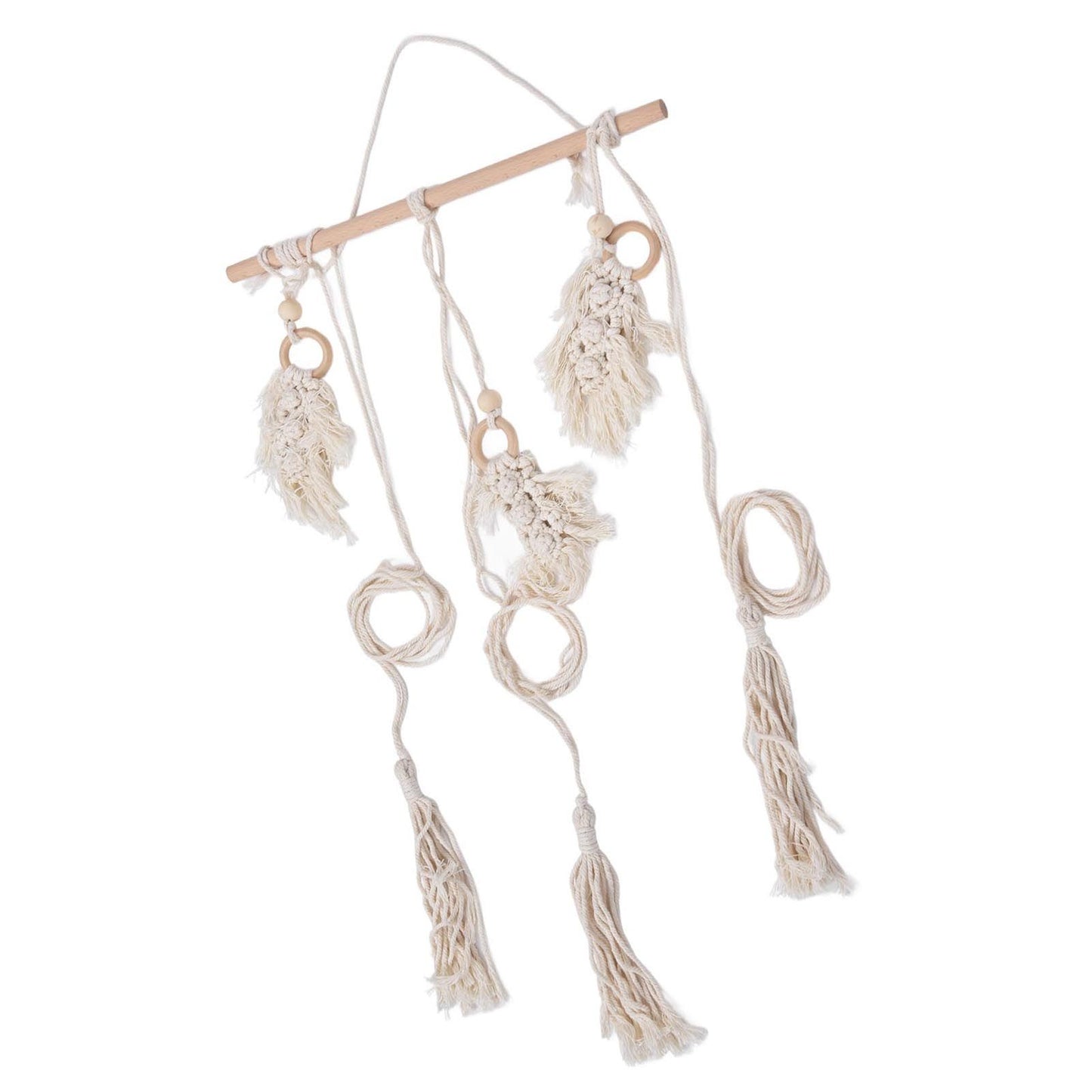 Boho Hat Wall Hanging Rack Cotton Rope Woven Bohemian Caps Holder for Home Office StudioType D V1294-YM0523-3115210224914