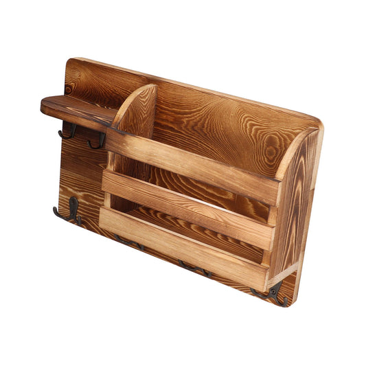 Wall Mounted Shelf Multipurpose Creative Vintage Wood Storage Holder for Living Room Study V1294-YM0523-3115210227911