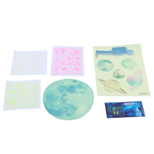 Glowing Stars Astronaut Wall Decals Solar System Planets Stickers for Kids Girls Boys Bedroom Decoration V1294-YM0523-3115210296711