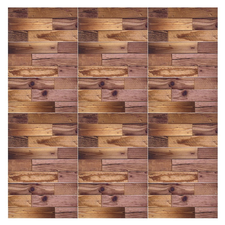 18PCS Wall Stickers Peel and Paste Wood Grain Furniture Refurbishment Sticker Waterproof for Kitchen Bathroom V1294-YM0523-3115210297011