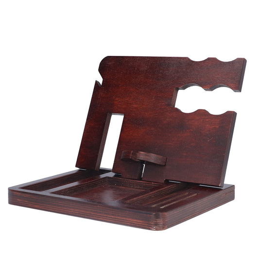 Desktop Storage Bracket Multifunctional Wooden Mobile Phone Base Watch Glasses Key Desktop Storage Bracket V1294-YM0523-3115210297311