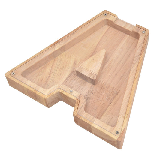 Wooden Bank DIY Making Birch Wood Plastic Material Letter A Shape Transparent Appearance Decorative Change V1294-YM0523-3115220005911