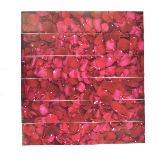 6PCS 100x18cm 3D Stair Sticker Rose Flower Self Adhesive Wall Sticker Waterproof Tile Stair Sticker for V1294-YM0523-3115220007911