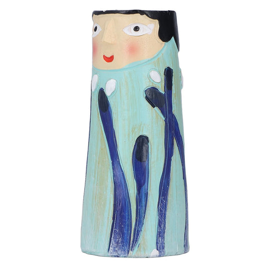Vase Resin Ornament Exquisite Odorless Handicraft Vase Ornament for Home Offices Living Room01 V1294-YM0523-3115220010411