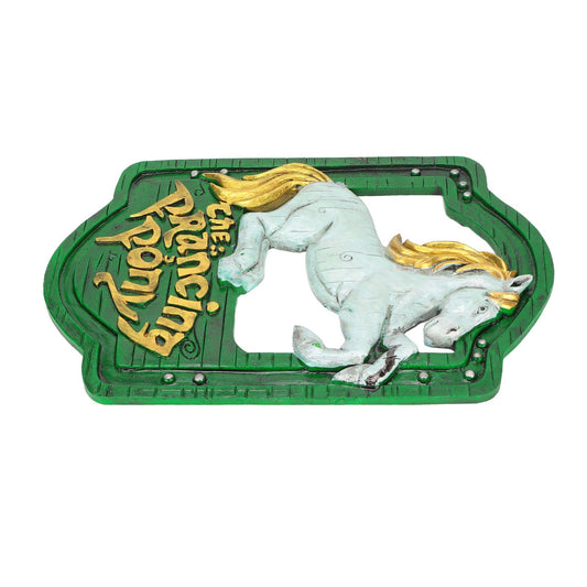 Wall Sign Synthetic Resin Horse Pattern Wall Mounted Signage Decoration for Home Office V1294-YM0523-3115220010511
