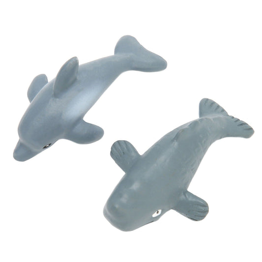 2PCS Whale Ornament Cute Whale Look Modern Style Whale Figurine Resin Ornament for Home Decoration Mini V1294-YM0523-3115220030611