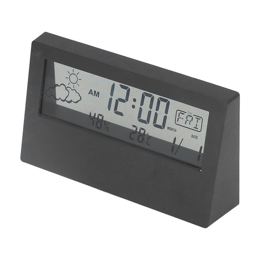 LCD Alarm Clock Transparent Multifunctional Large Screen Display Battery Powered Digital Alarm Clock for Home V1294-YM0523-3115220042212