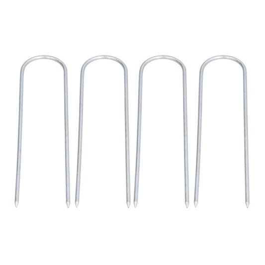 Garden Staples Galvanized U Shaped Garden Fencing Peg for Greenhouses Lawns Gardens V1294-YM0523-3116210061911