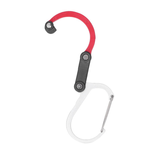D Type Carabiner Multifunction Portable Aluminum Alloy Hook Clasp Clip for Outdoor Camping Picnic HikingRed V1294-YM0523-3117210198411