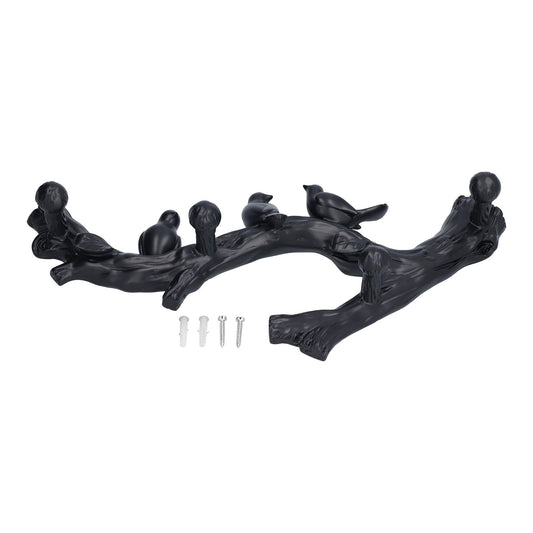 Decorative Hook Black Bird Branch Shape Three Dimensional Wall Mounted Home Decoration AccessoriesMedium V1294-YM0523-3117210199712